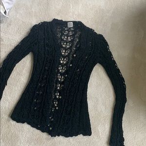 Black knit sweater